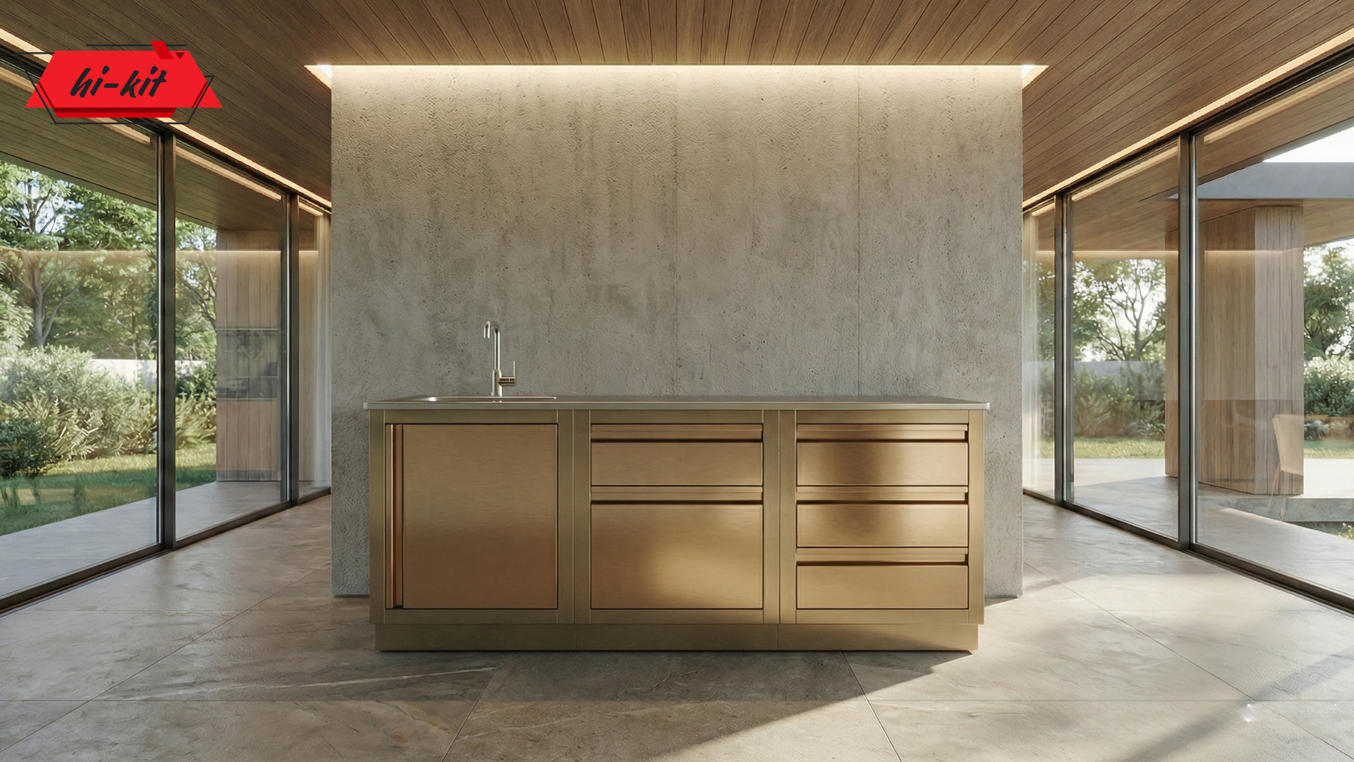 Уличная Кухня GOLD, 1.8м Blum