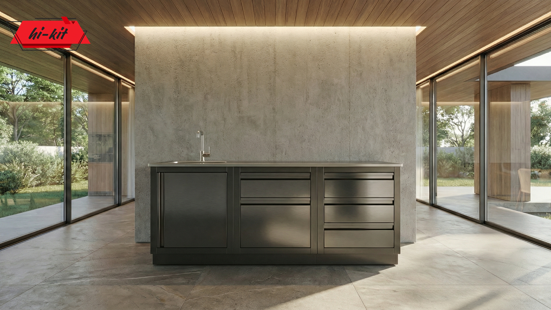 Уличная Кухня Black, 1.8м Blum